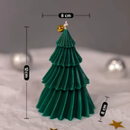 Christmas Tree Soy Wax Candle- Green Christmas Tree Candle