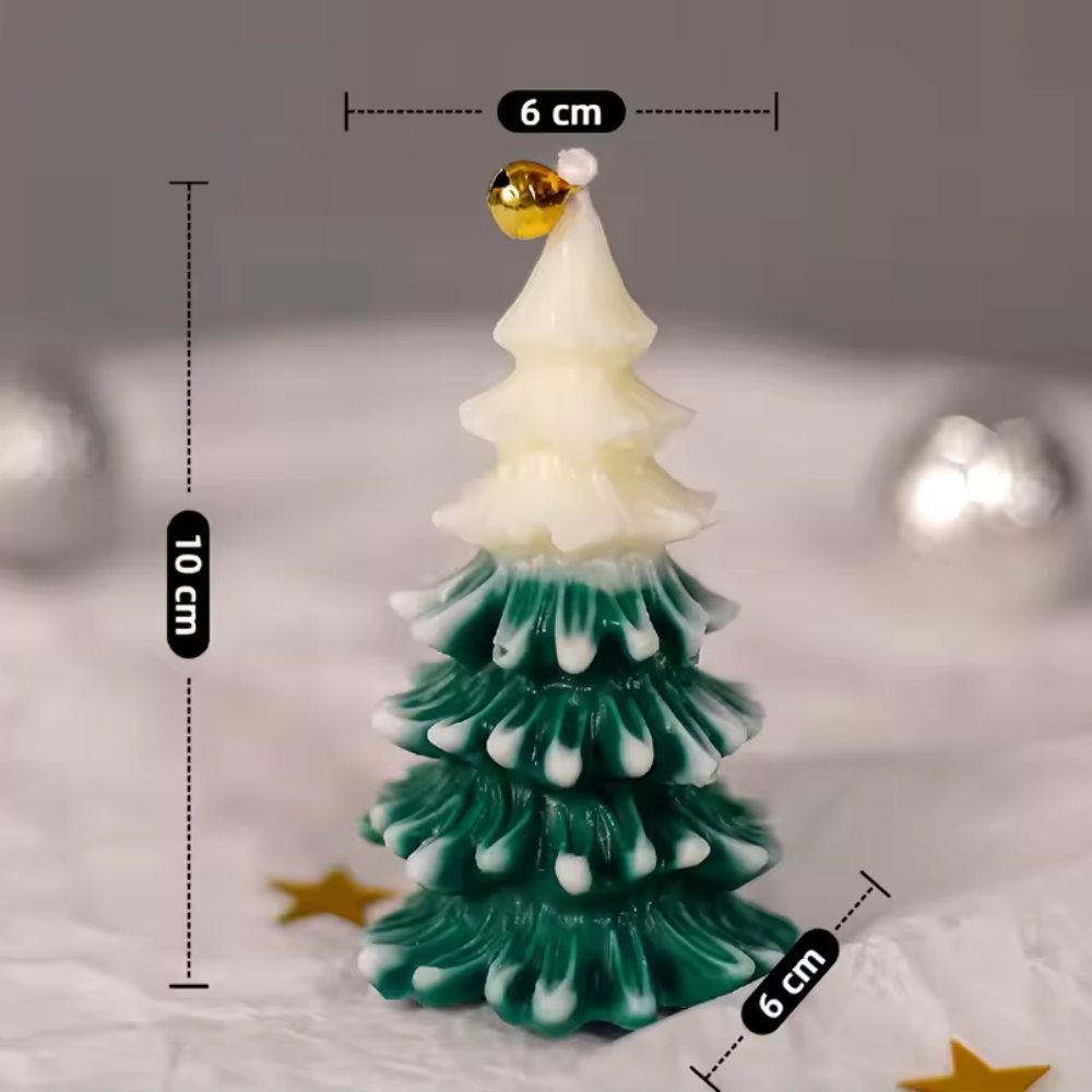 Christmas Tree Soy Wax Candle- Green Christmas Tree Candle