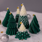 Christmas Tree Soy Wax Candle- Green Christmas Tree Candle