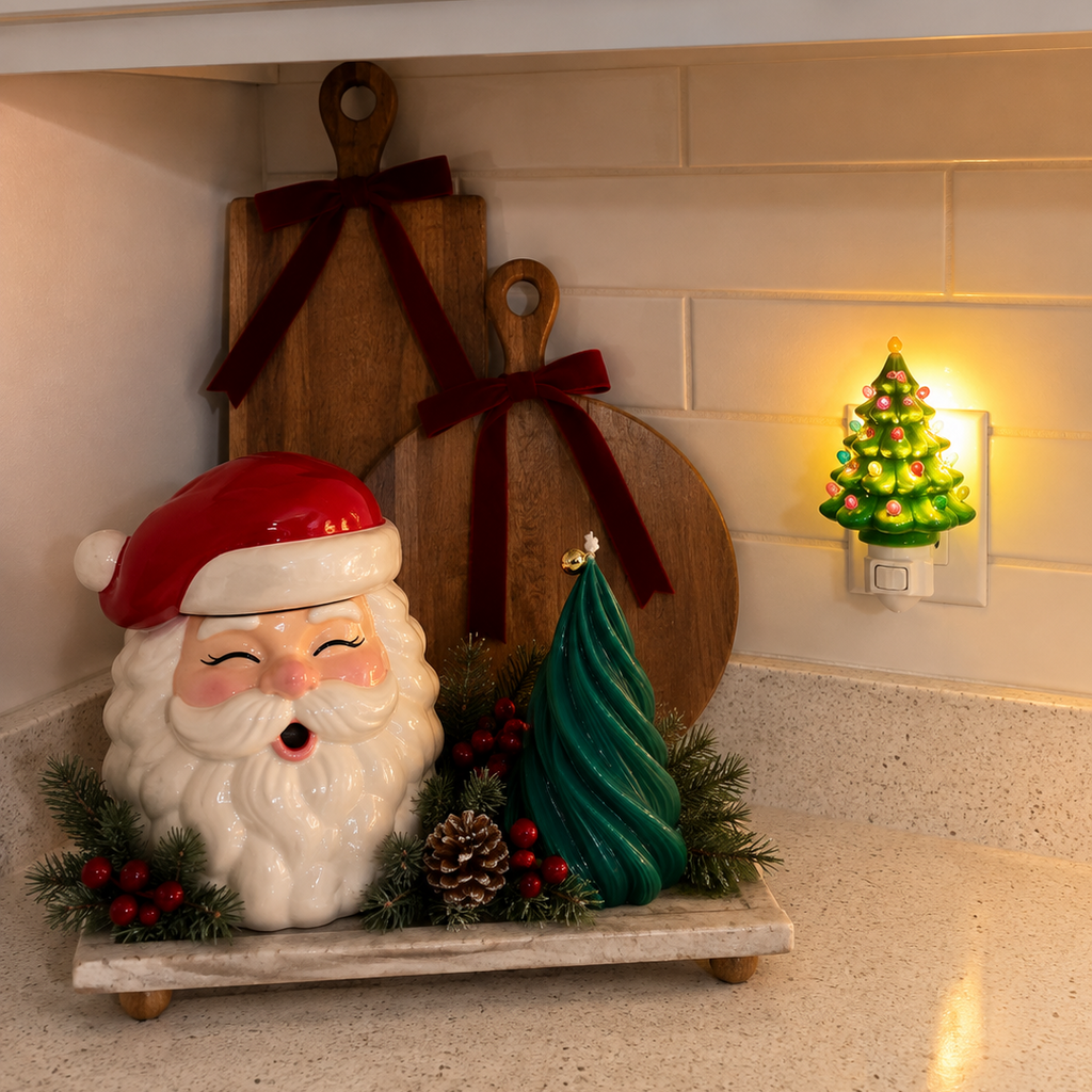 Christmas Tree Soy Wax Candle- Green Christmas Tree Candle
