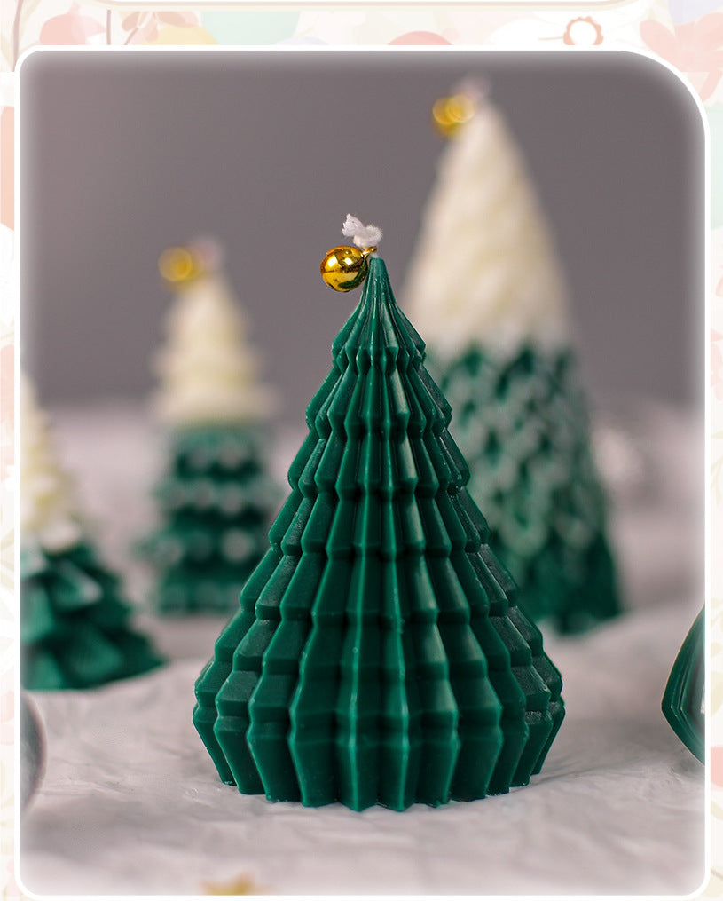 Christmas Tree Soy Wax Candle- Green Christmas Tree Candle